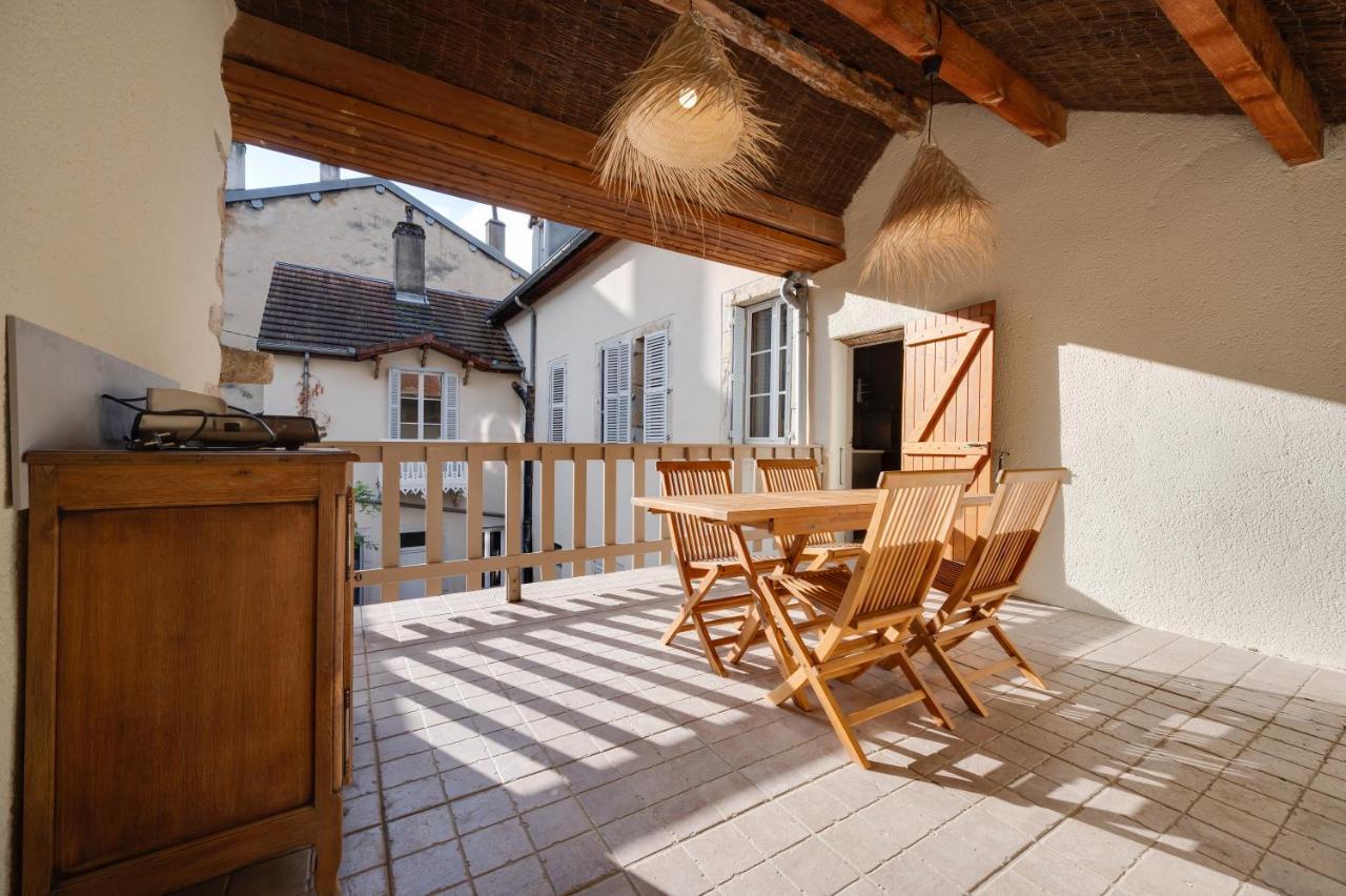 Grand Appartement 8 Personnes Terrasse Privative Hyper Centre Calme Lons-le-Saunier Exterior foto